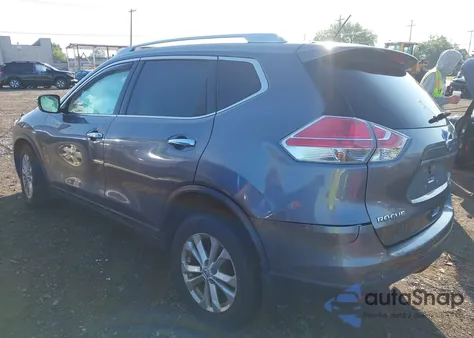 2015 Nissan Rogue Sv из США, поврежденный, VIN KNMAT2MVXFP566406